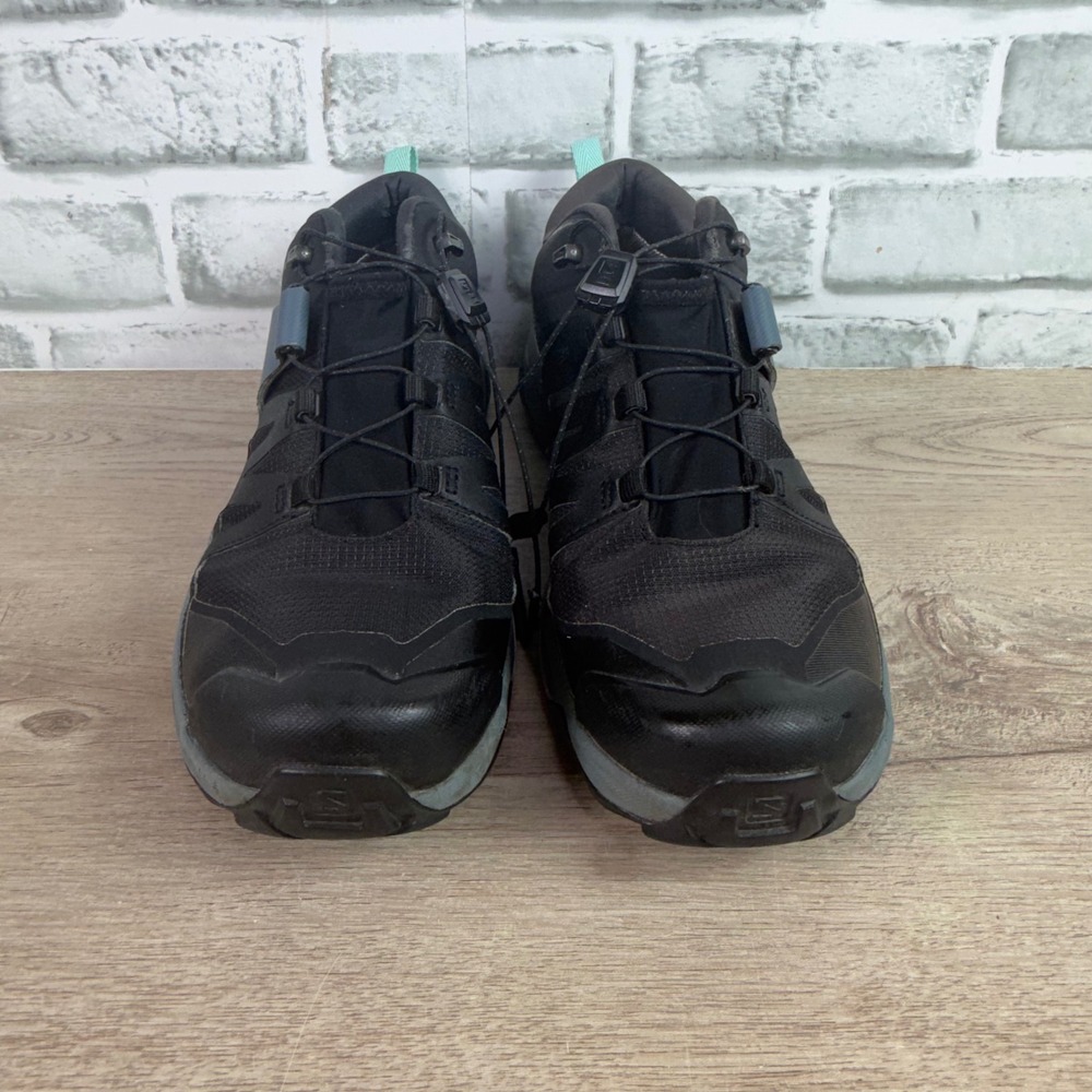 Salomon X Ultra 4 GTX Gore-Tex Hiking Shoes Black Stormy Weather Women 8.5 - Picture 4 of 8